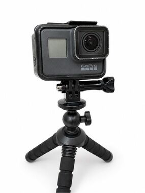 GoPro HERO5 Black action camera bundle in good working condition.